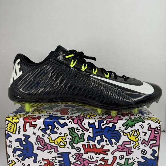 Nike Vapor Carbon‎ Elite Football Cleats Black White 631425-011 Men Size 16 main image 4